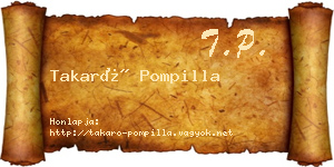 Takaró Pompilla névjegykártya
